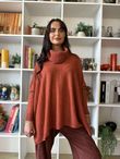 Beyond Terry Oversized Cowl Knit Russett Marl
